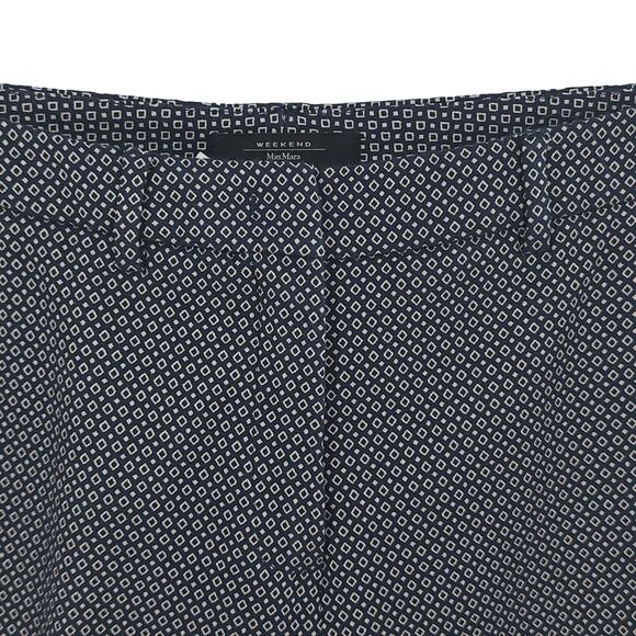 Weekend Max Mara Women's Trousers Ladies Black White Pattern Pants US Size 10 - Picture 3 of 11